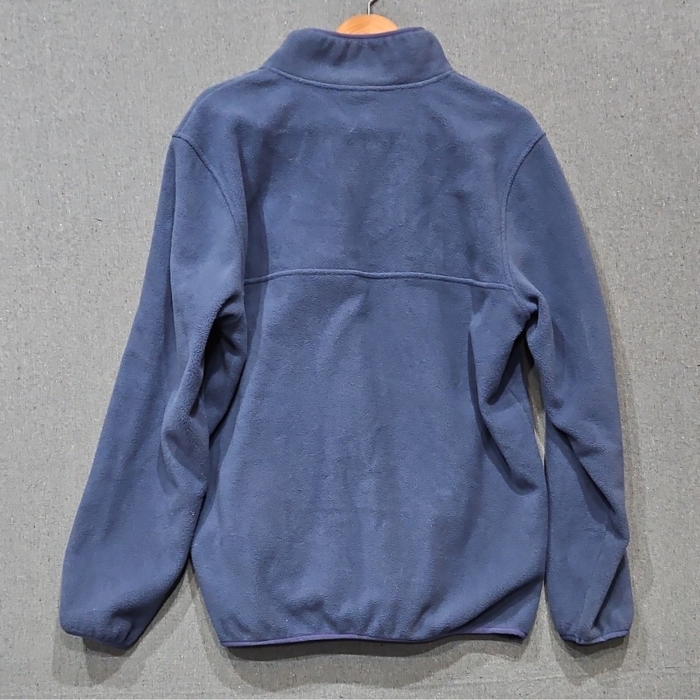 Sugarloaf Social Club Mens XL Fleece Pullover Navy Blue Snap Neck Jacket Pockets - Picture 9 of 16